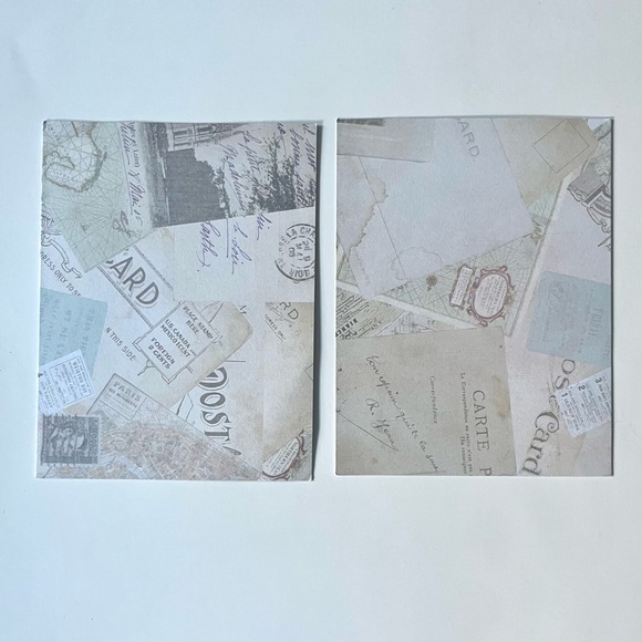 vintage style with gold foil thank you cards & envelopes set of 16 - Picture 8 of 15